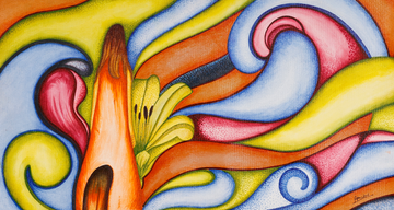 Rhythm of Nature – Colourful Floral Abstract Art