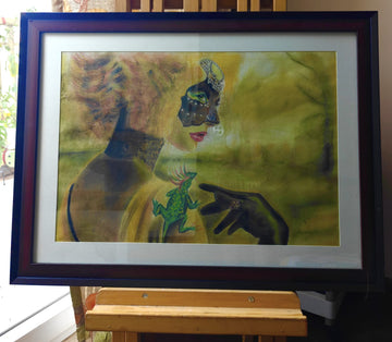 Mystical Mask Figurative Artwork